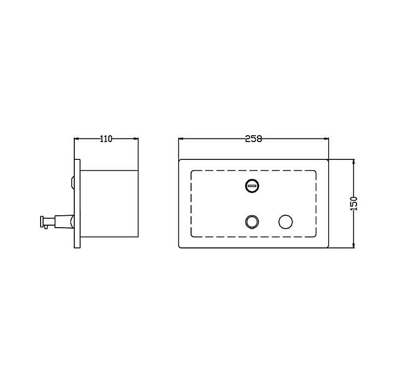 Диспенсер для жидкого мыла Nofer Inserts 03202.S