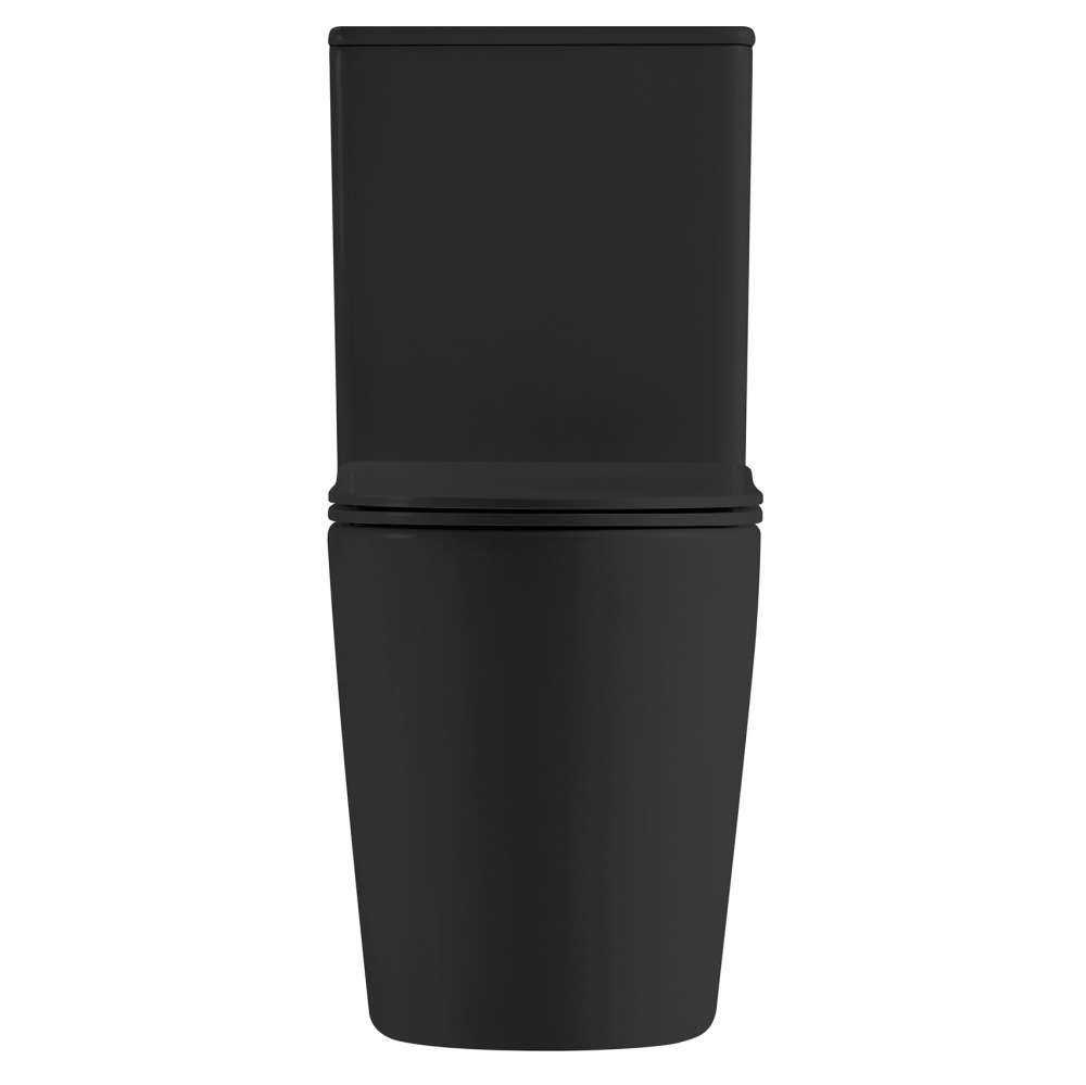 Унитаз Abber Bequem AC1112TMB компакт черный матовый, безободковый, смыв торнадо