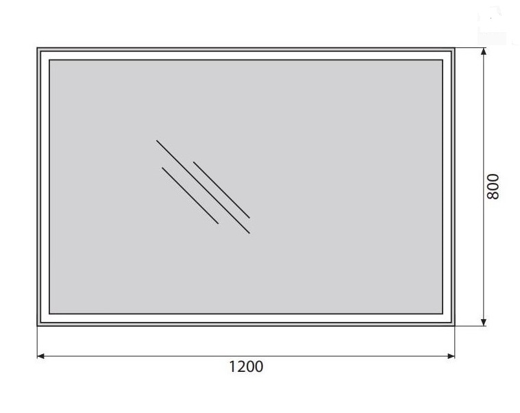 Зеркало BelBagno SPC-GRT 120х80