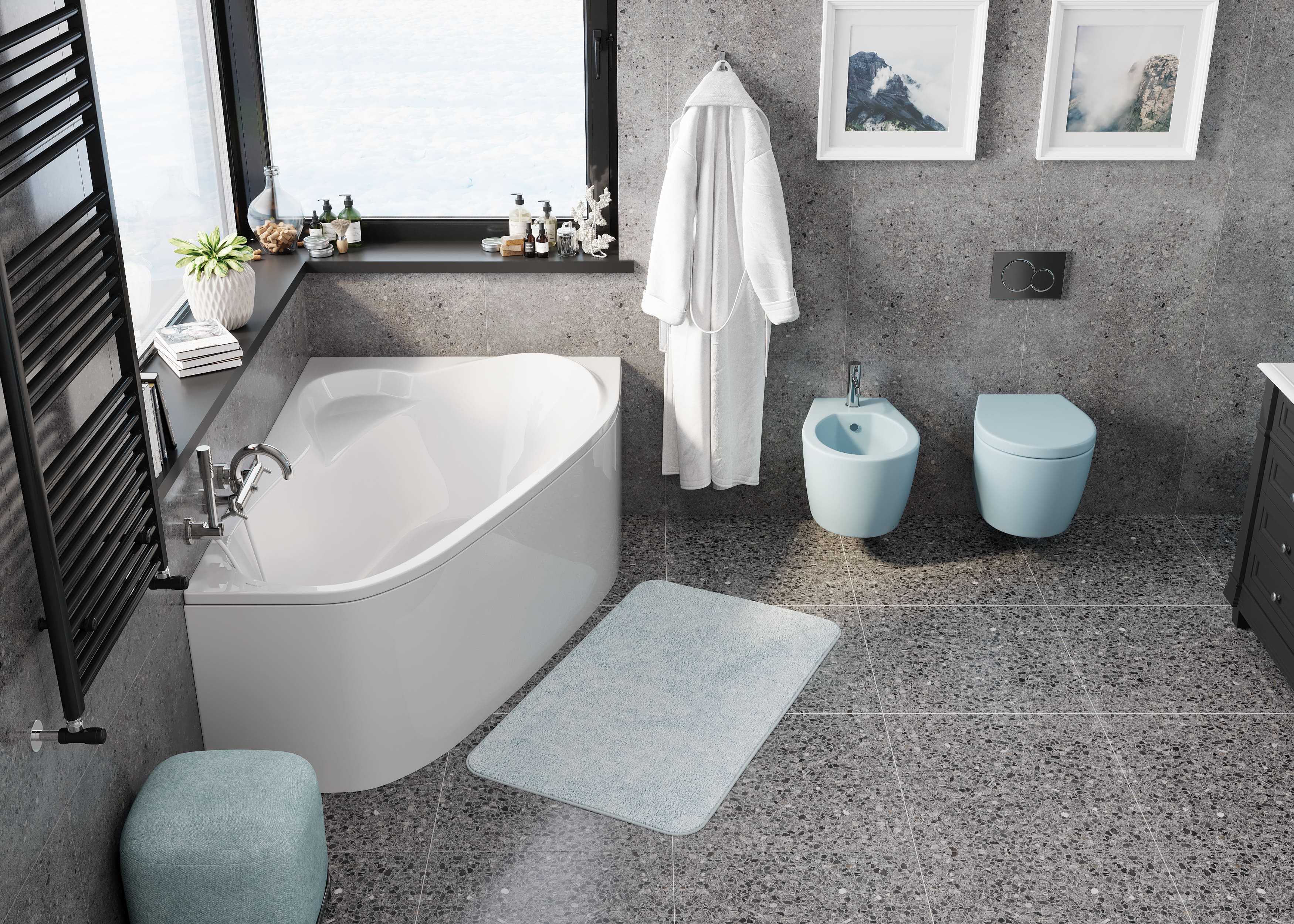 Акриловая ванна VAGNERPLAST Selena VPBA163SEL3PX-04 160х105 Right