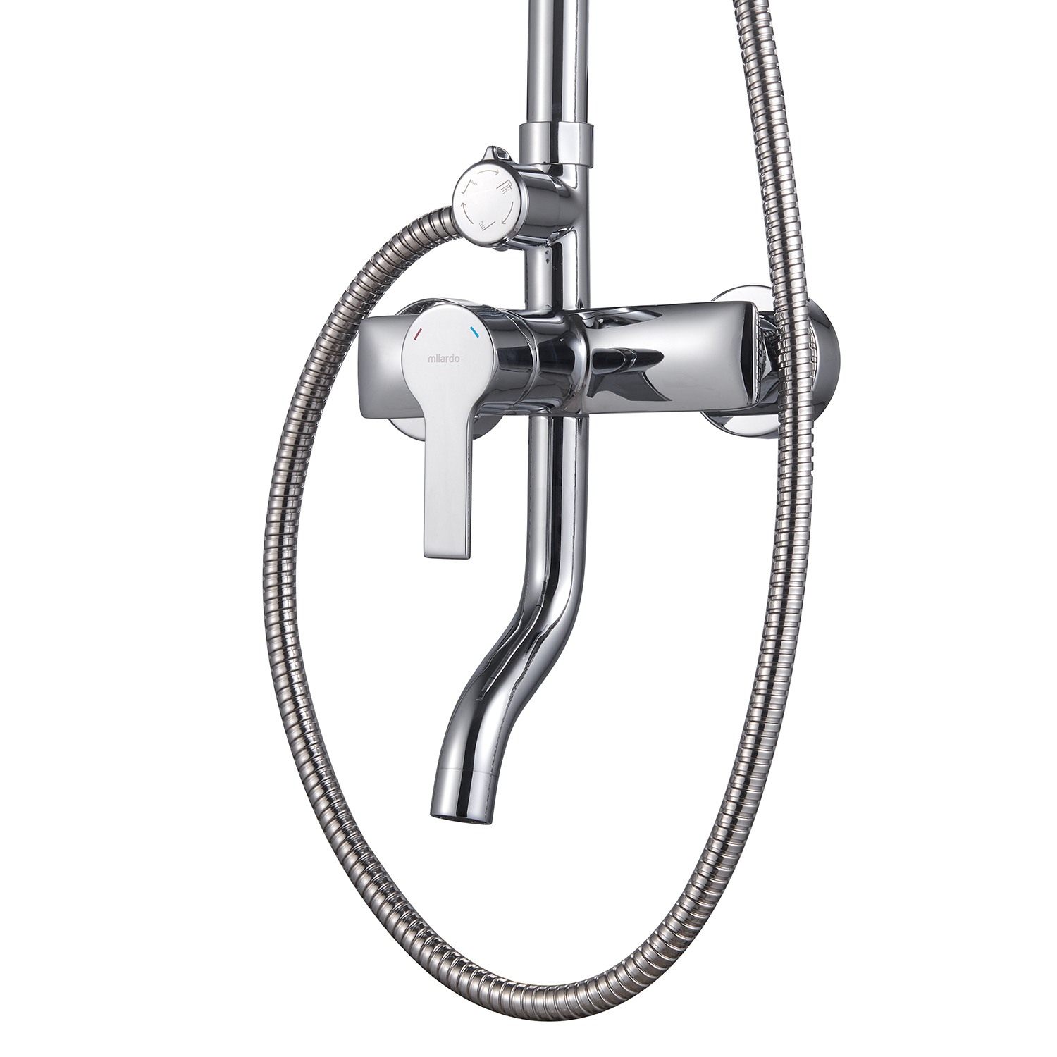 Душевая стойка Milardo Stripe STRSB1FM06