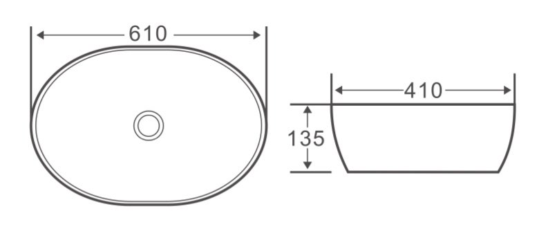 Раковина накладная BelBagno BB1348