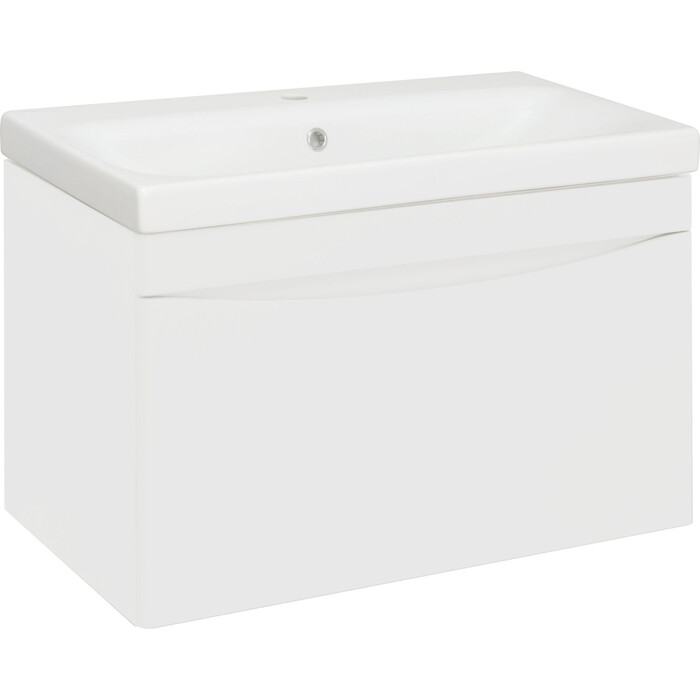 Тумба под раковину Runo Афина 57х43 подвесная, белая