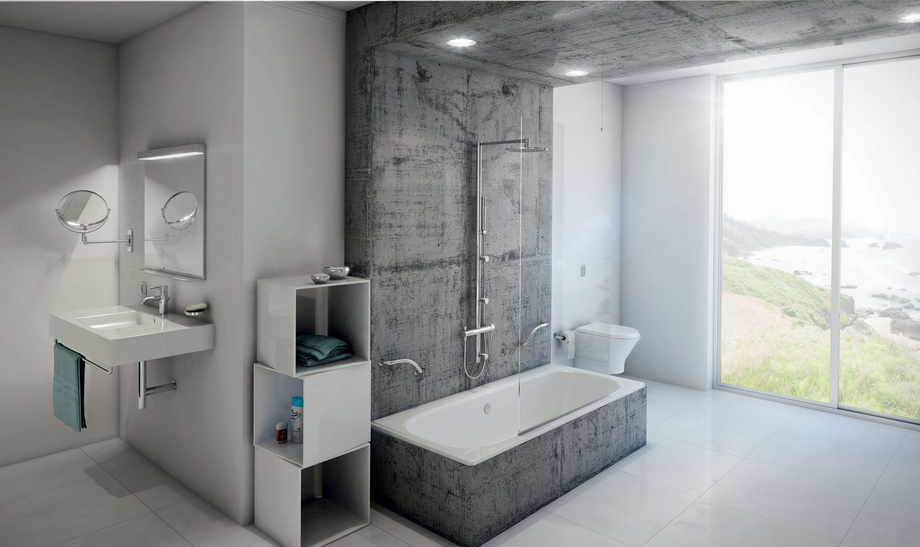 Стальная ванна BLB Universal Duo B75QAH001 170x75