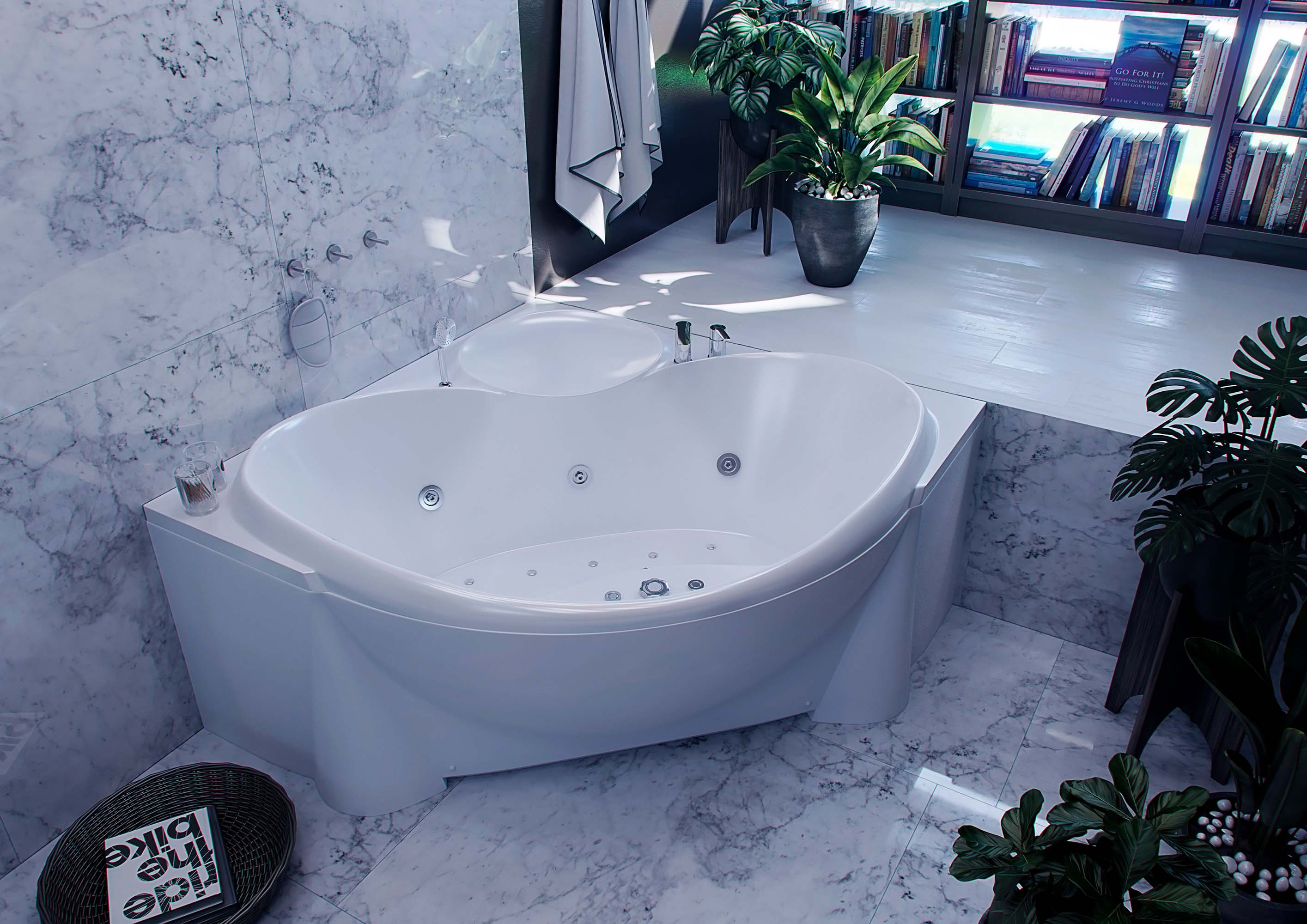 Акриловая ванна Aquatek Эпсилон EPS150-0000066 150х150 см с фронтальным