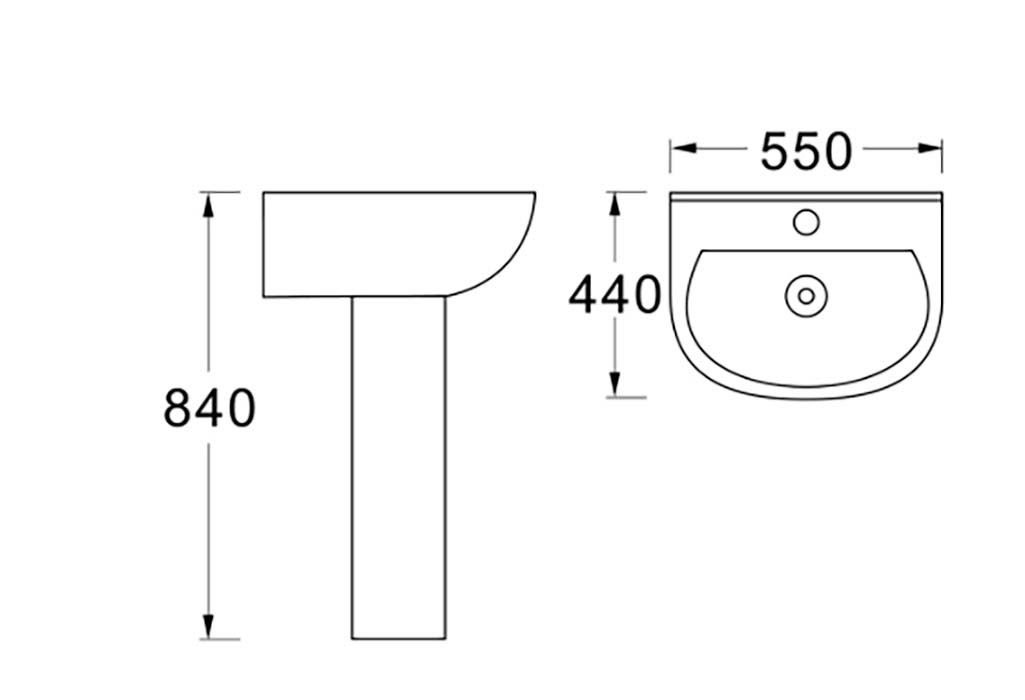 Раковина подвесная Aquatek AQ5420-00