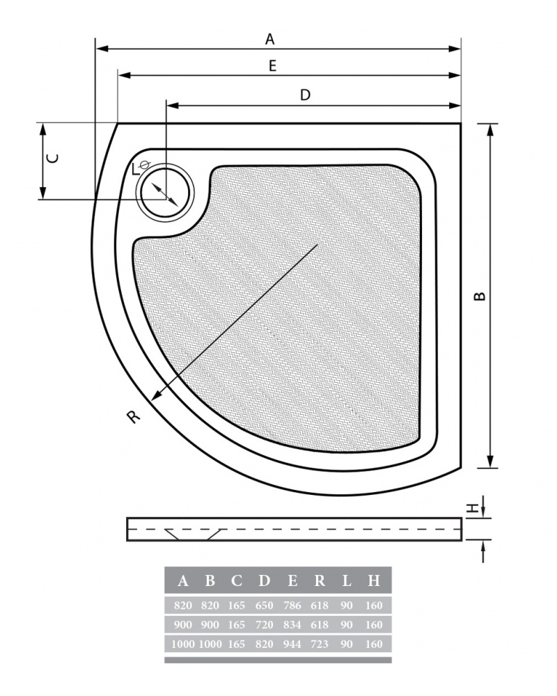 Поддон для душа ALPEN A40-100