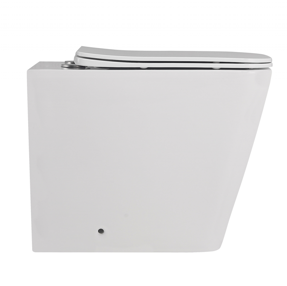 Унитаз Abber Rechteck AC1211 приставной белый, безободковый