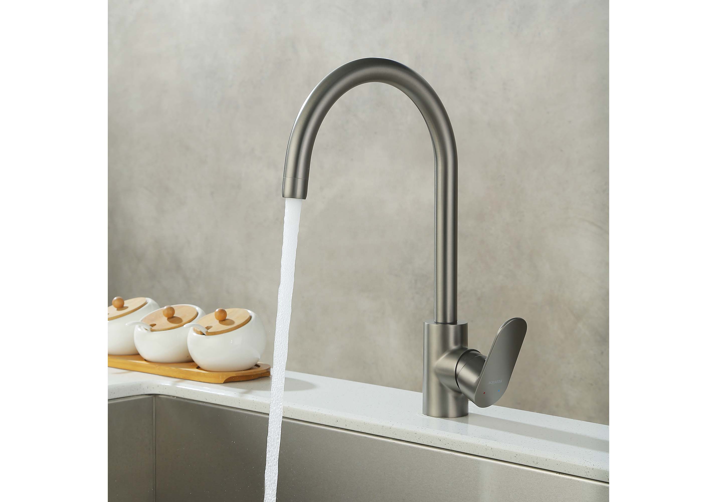 Смеситель Aquatek Ника AQ1882BGM для кухни