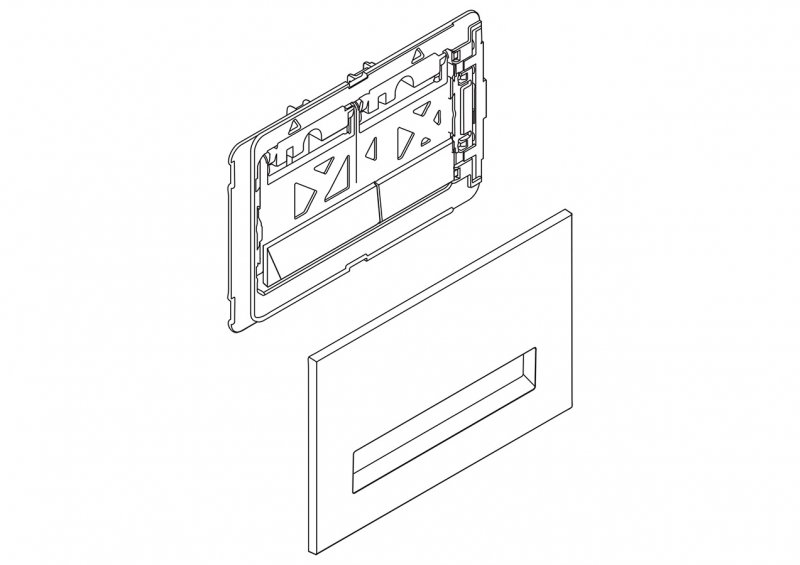 Кнопка смыва BelBagno MARMI BB006-PR-CHROME.M