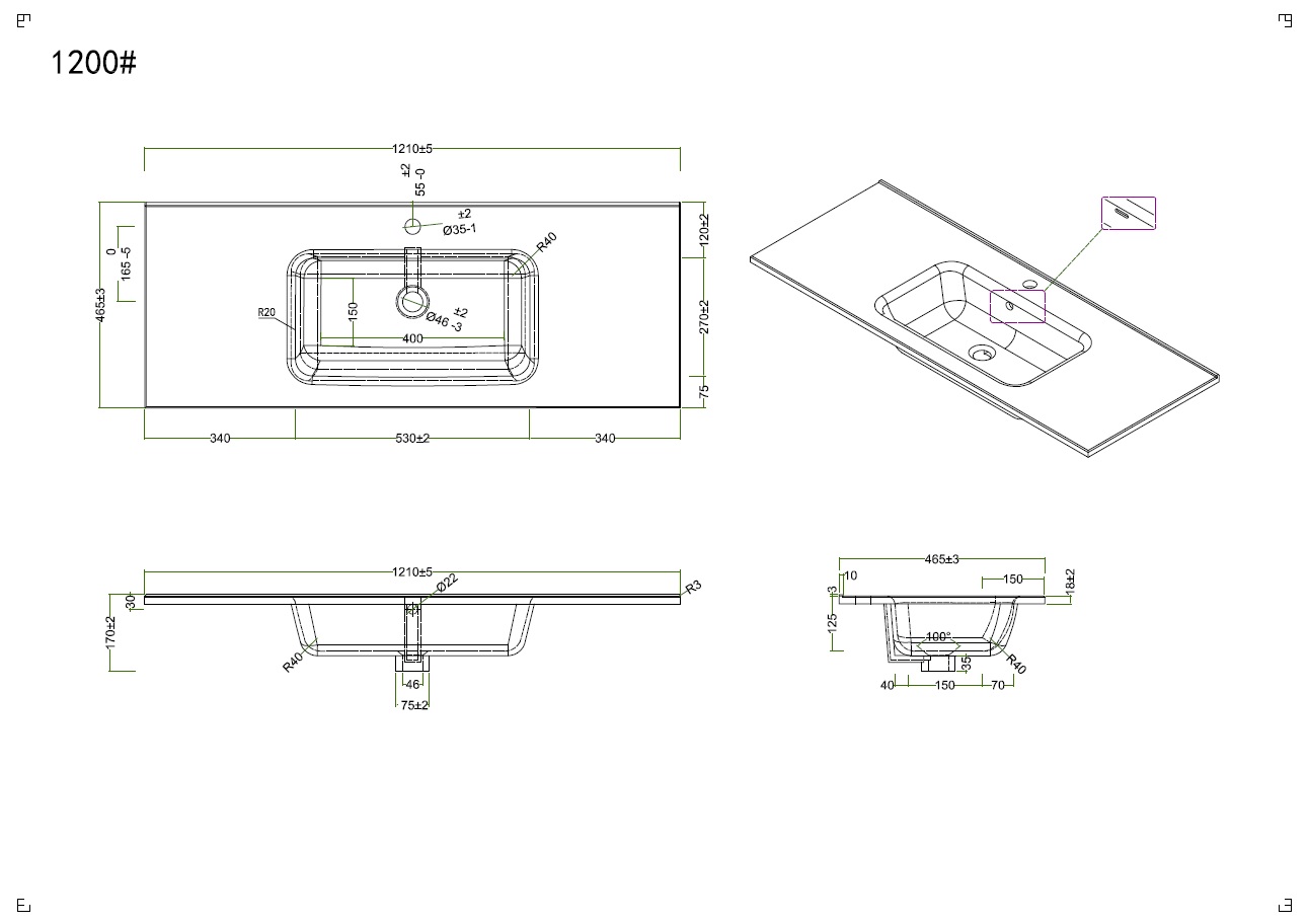 Раковина BelBagno BB1200ETL накладная