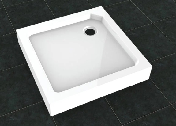 Поддон для душа Cezares Tray SMC TRAY-SMC-A-80-550-150-W 80x80, с сифоном