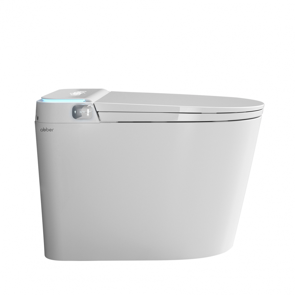 Электронный унитаз-биде Abber Bequem AC1117S приставной белый