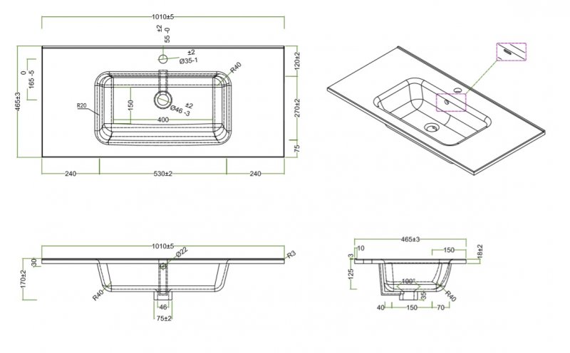 Раковина BelBagno BB1000ETL накладная