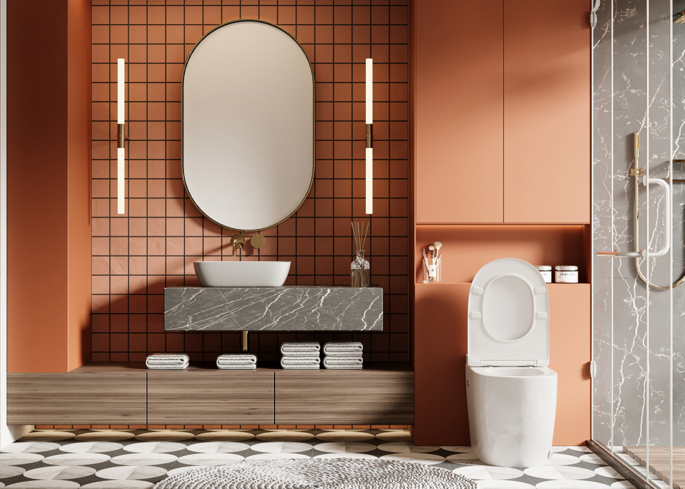 Унитаз Abber Bequem AC1115P приставной белый с импульсным смывом