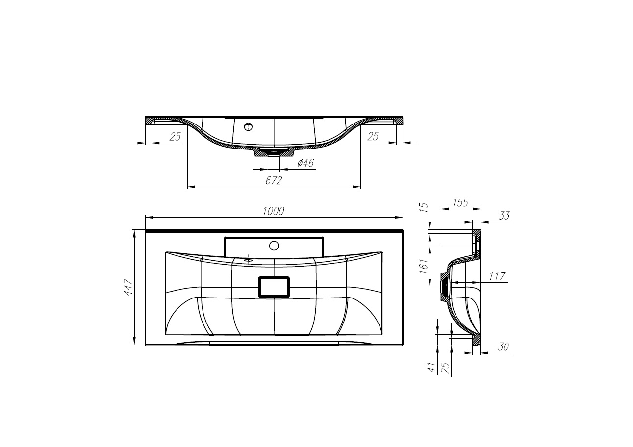 Раковина накладная BelBagno BB1000/445-LV-MR-PR