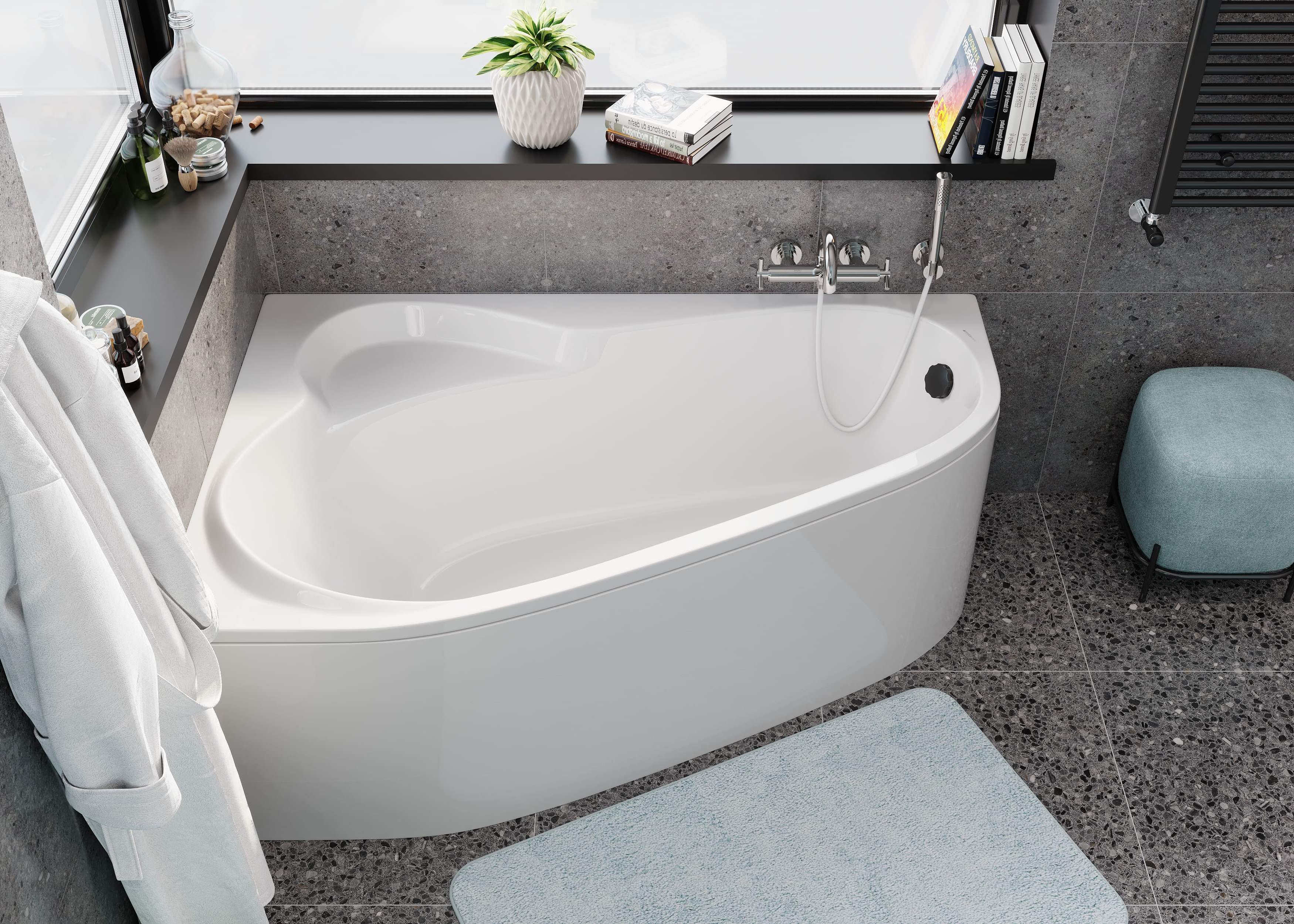 Акриловая ванна VAGNERPLAST Selena VPBA163SEL3LX-04 160х105 Left