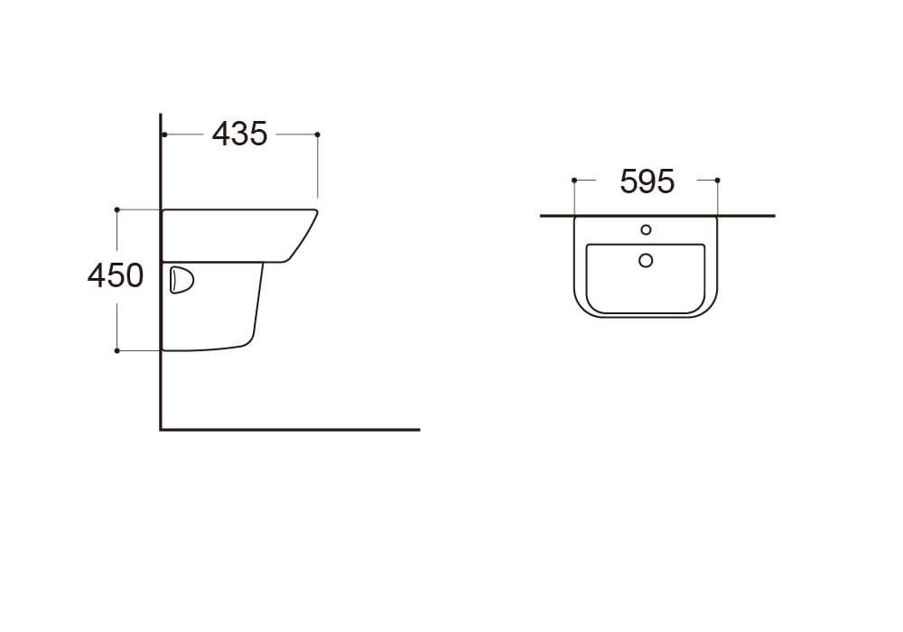 Полупьедестал для раковины Aquatek AQ5441-00