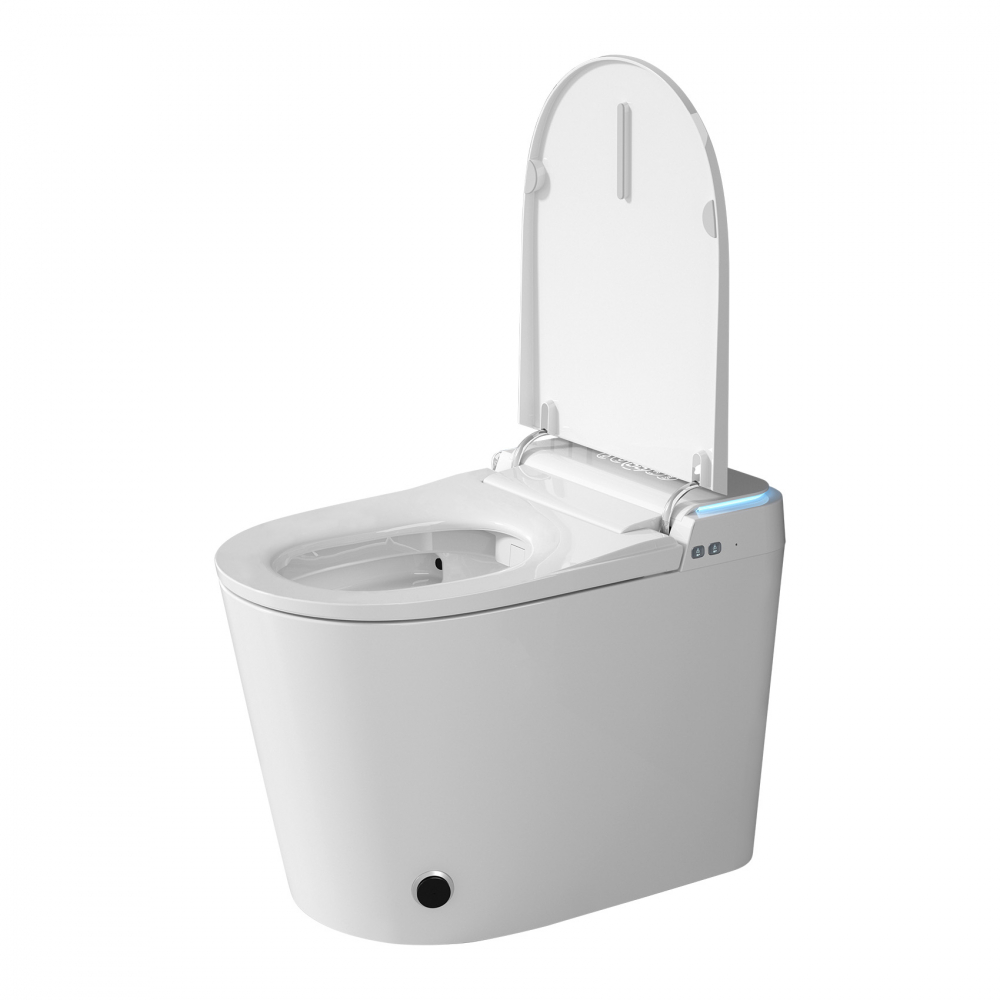 Электронный унитаз-биде Abber Bequem AC1117S приставной белый