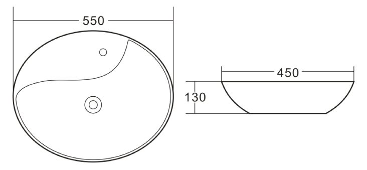 Раковина накладная BelBagno BB1370