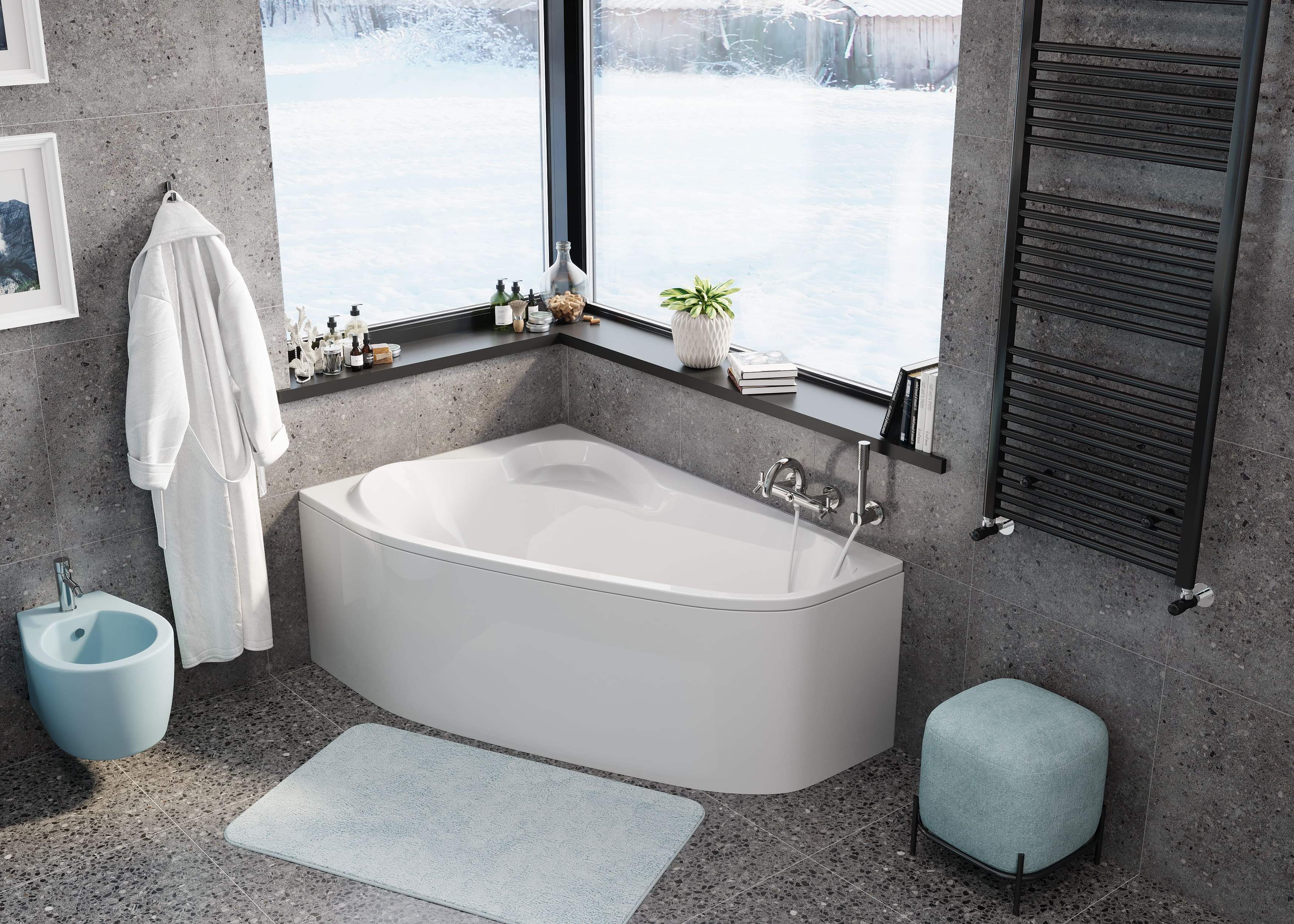 Акриловая ванна VAGNERPLAST Selena VPBA163SEL3LX-04 160х105 Left