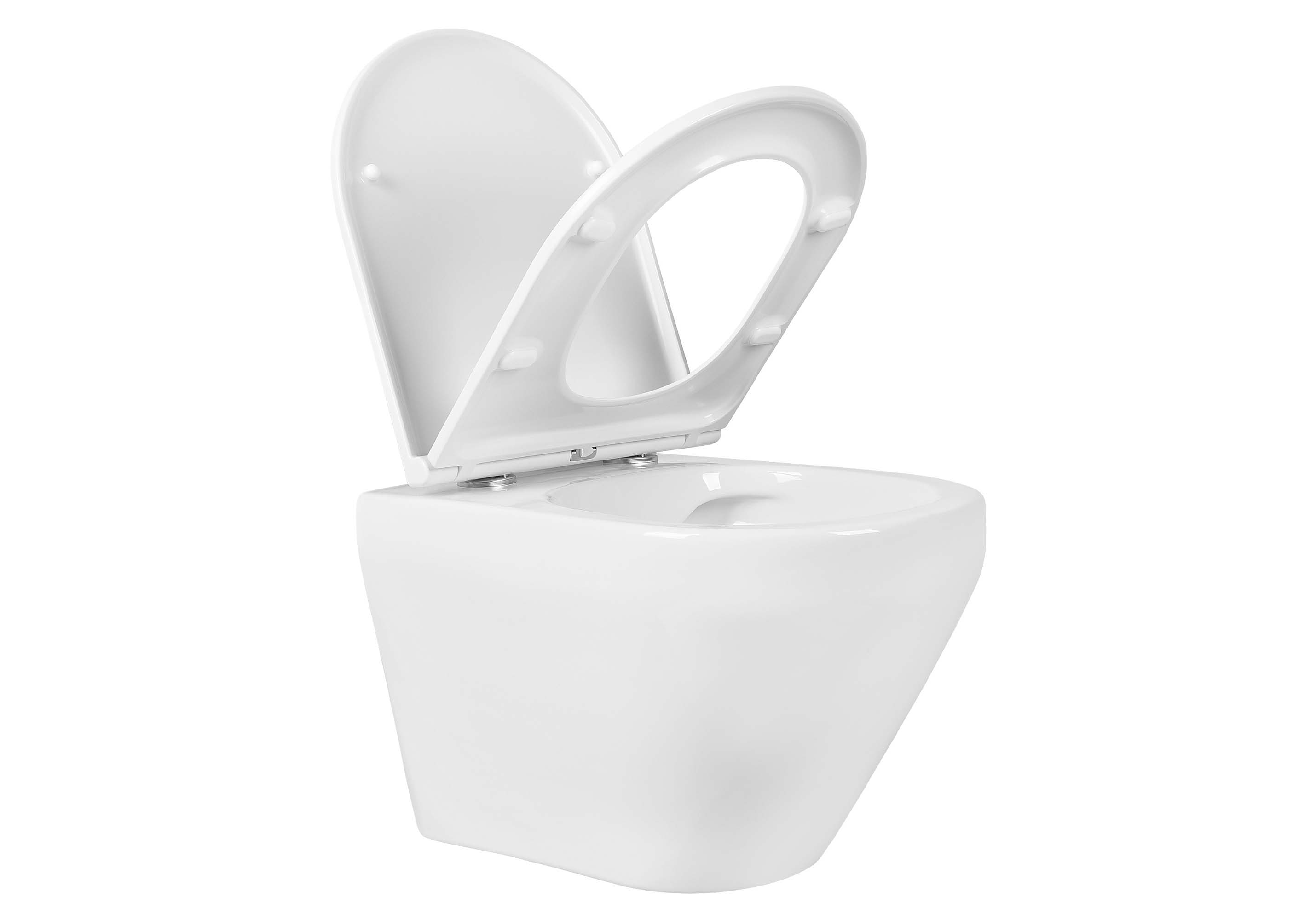 Унитаз подвесной безободковый Aquatek Лея AQ1199-00 с сиденьем Soft Close