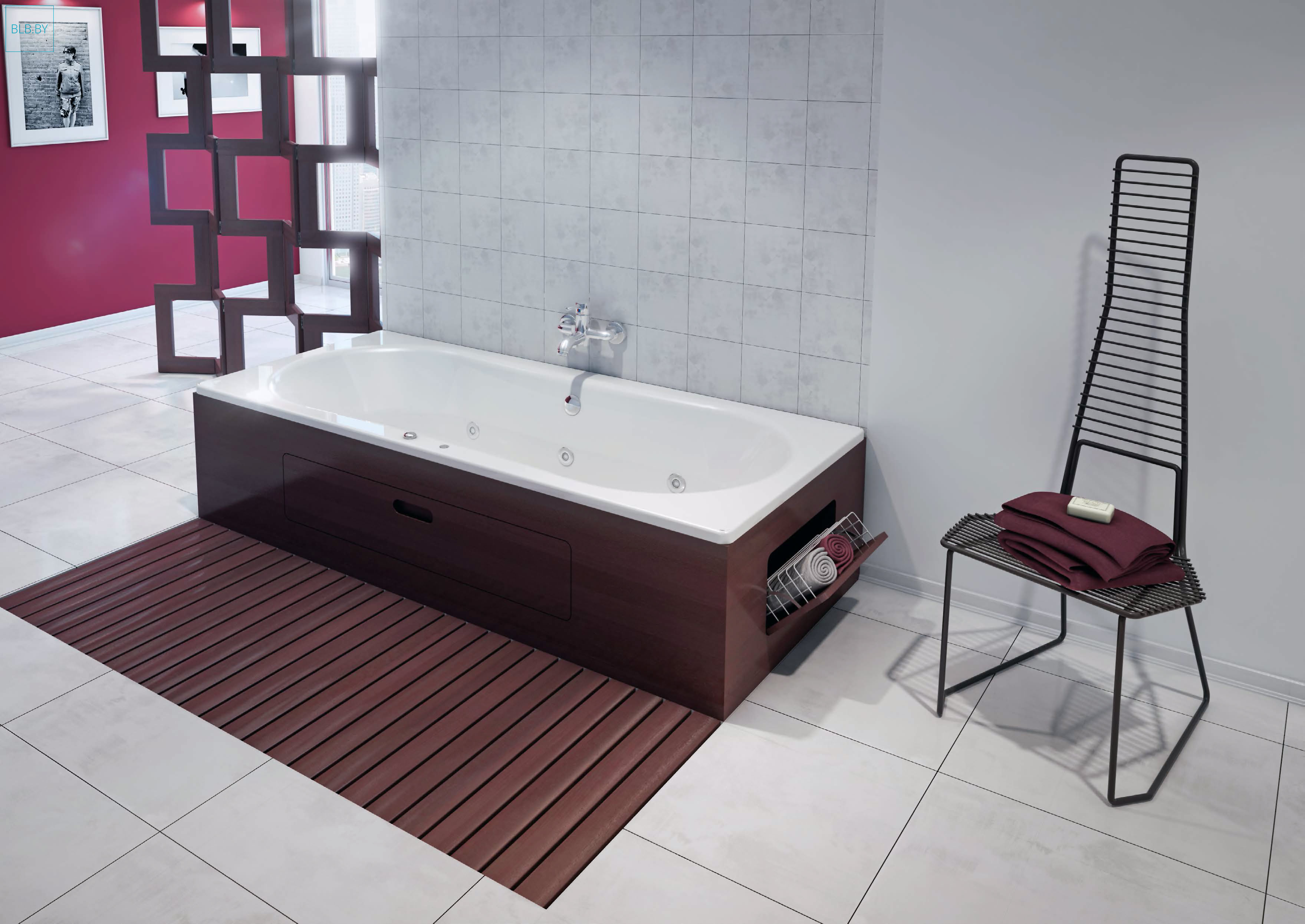 Стальная ванна BLB Duo Comfort B80DAH001N 180x80