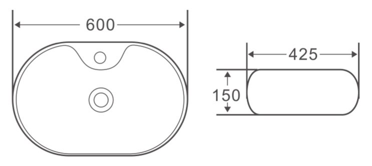 Раковина накладная BelBagno BB1151