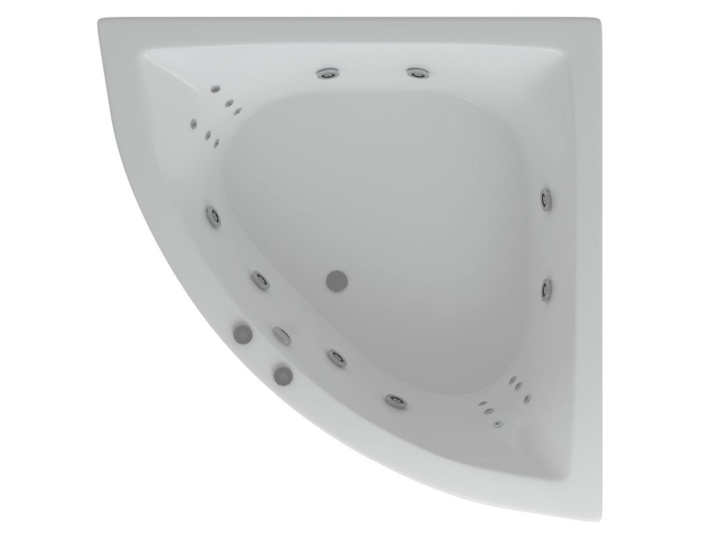 Акриловая ванна Aquatek Юпитер UPT150-0000026 150х150 см с фронтальным