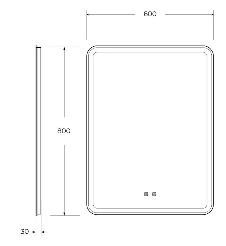 Зеркало BelBagno SPC-MAR 60х80 с голосовым управлением