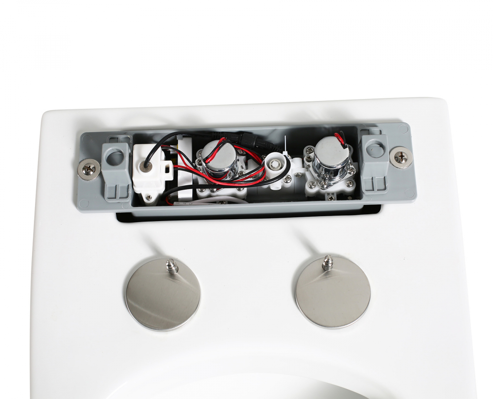 Унитаз Abber Rechteck AC1212P приставной белый с импульсным смывом