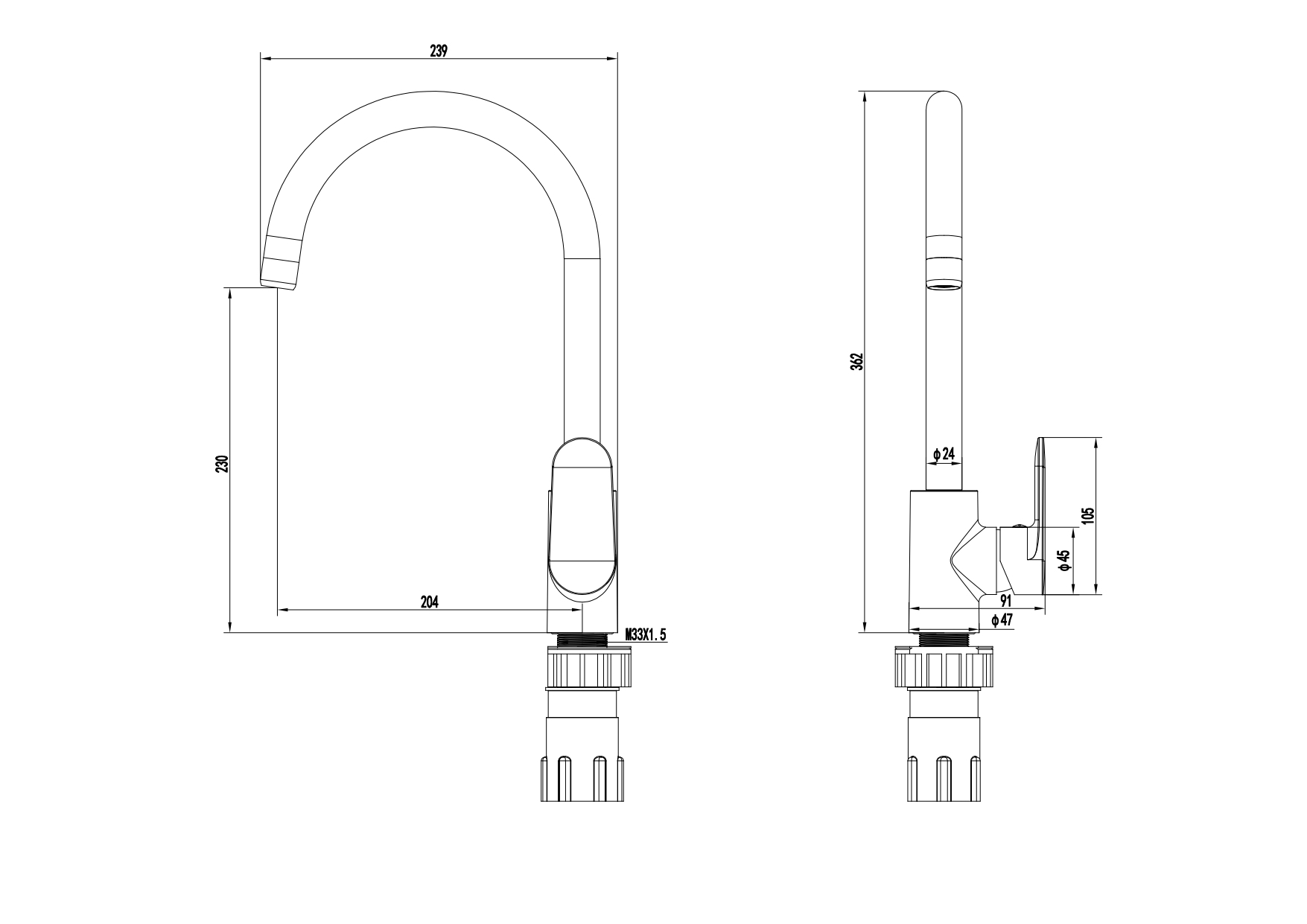 Смеситель Aquatek Ника AQ1882BGM для кухни