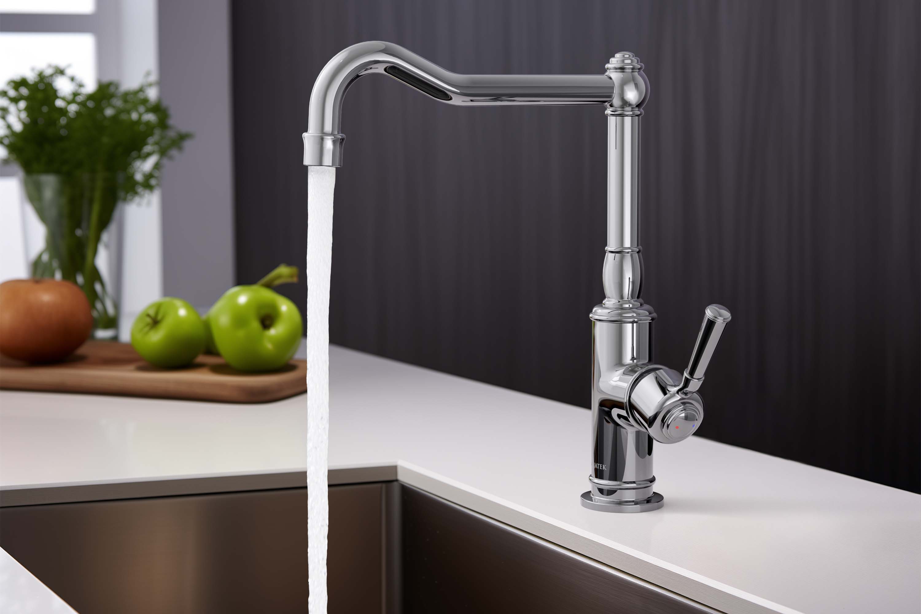 Смеситель Aquatek Классик AQ1580CR для кухни