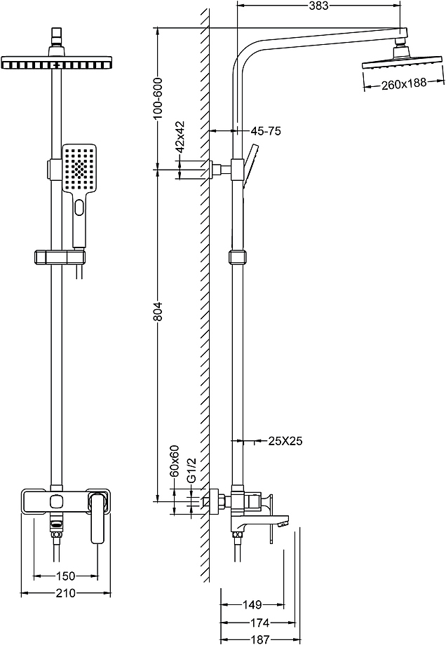 Душевая система Timo Selene SX-4320/17