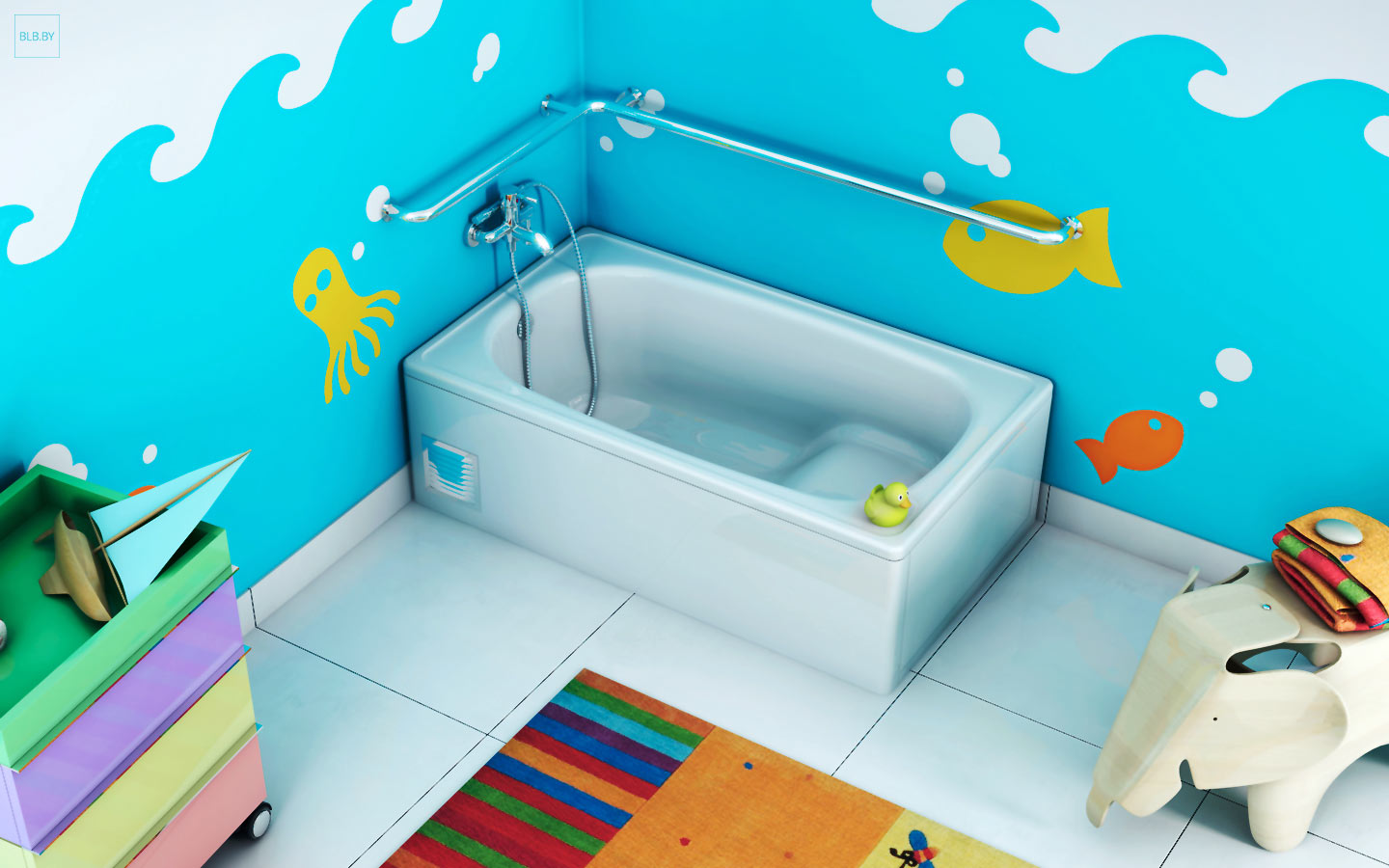 Стальная ванна BLB Europa Mini B05E22001 105x70