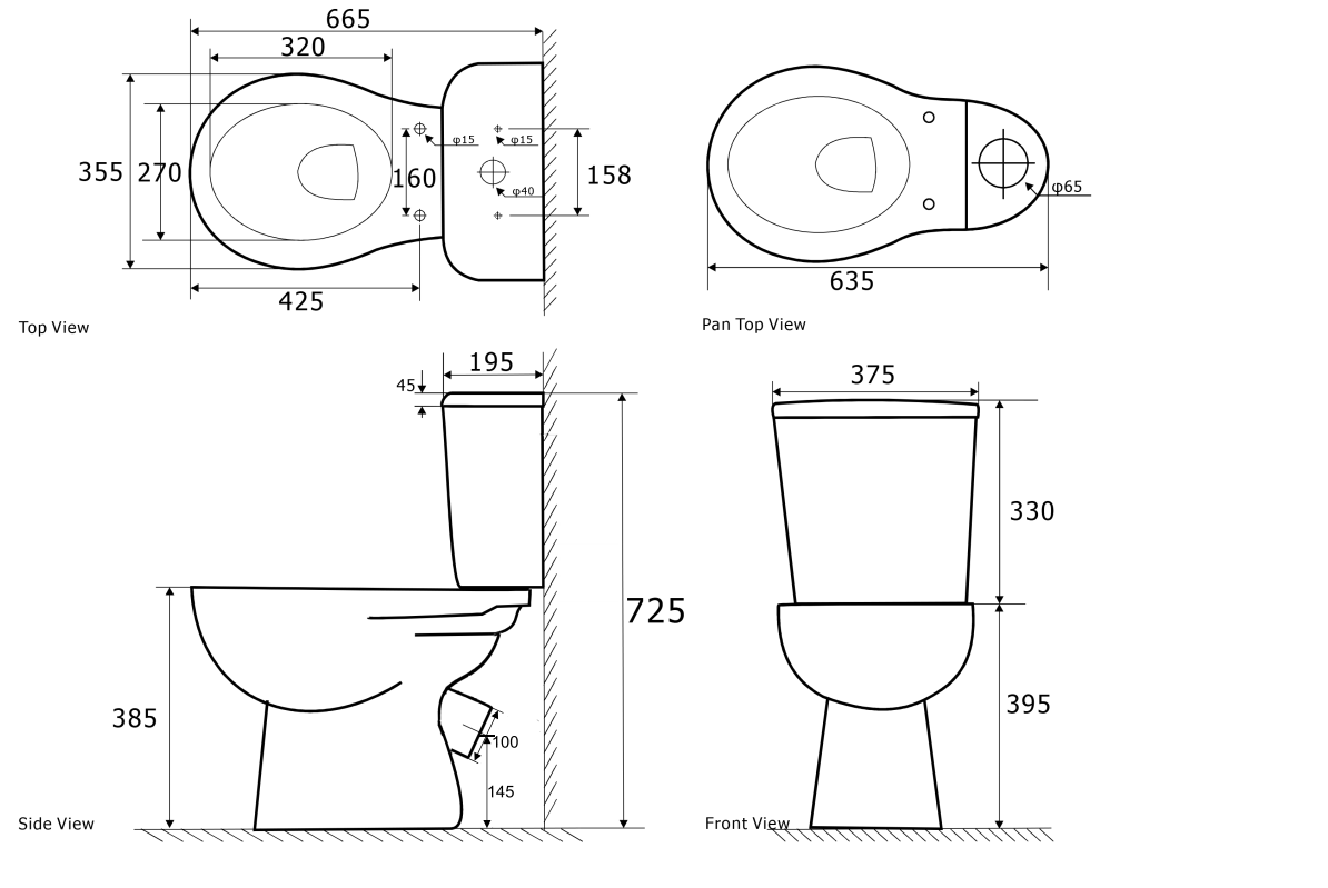 Унитаз-компакт Aquatek Каир AQ2780-00 с сиденьем Soft Close