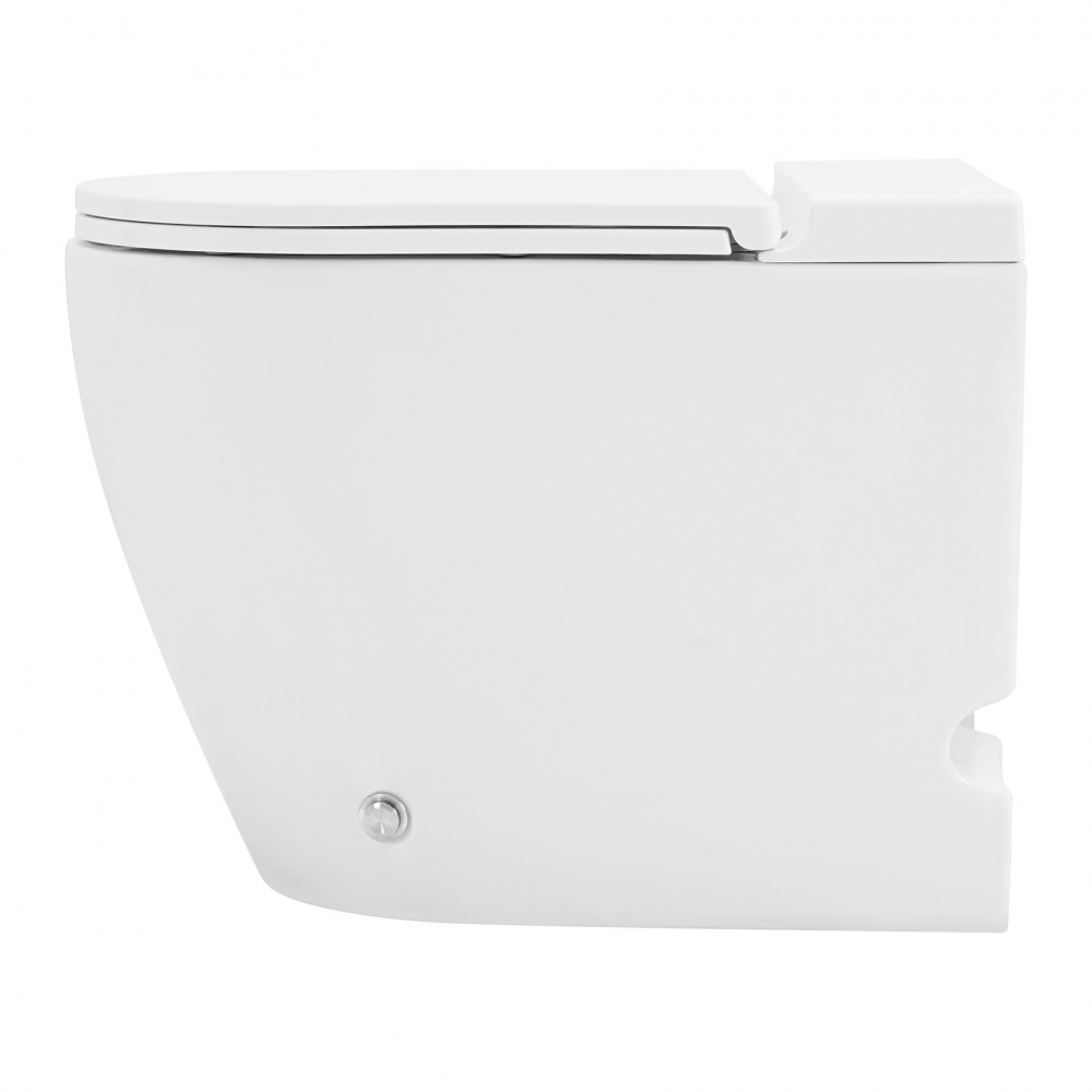 Унитаз Abber Bequem AC1115P приставной белый с импульсным смывом