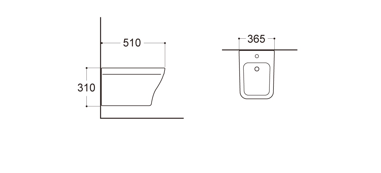 Подвесное биде Aquatek Амадео AQ1663-00