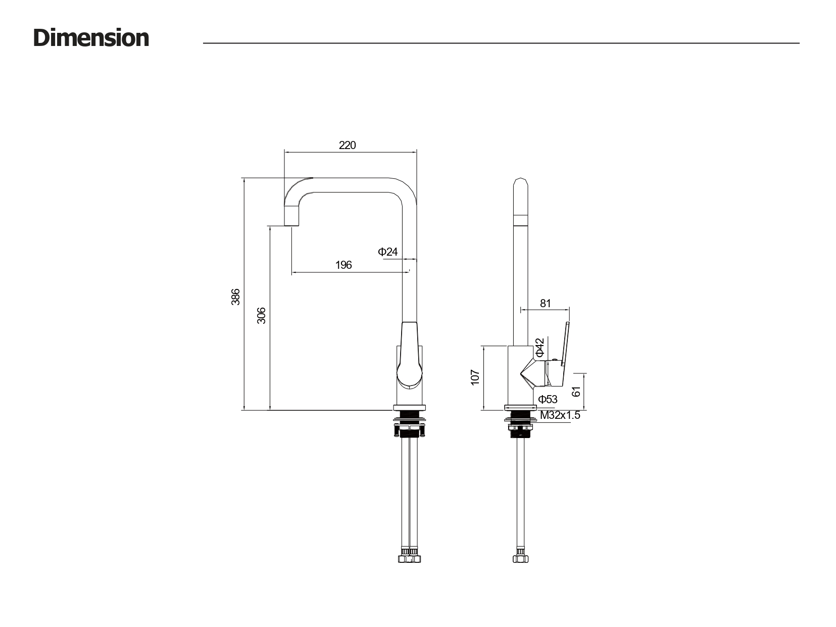 Смеситель Aquatek Лугано AQ1781BGM для кухни