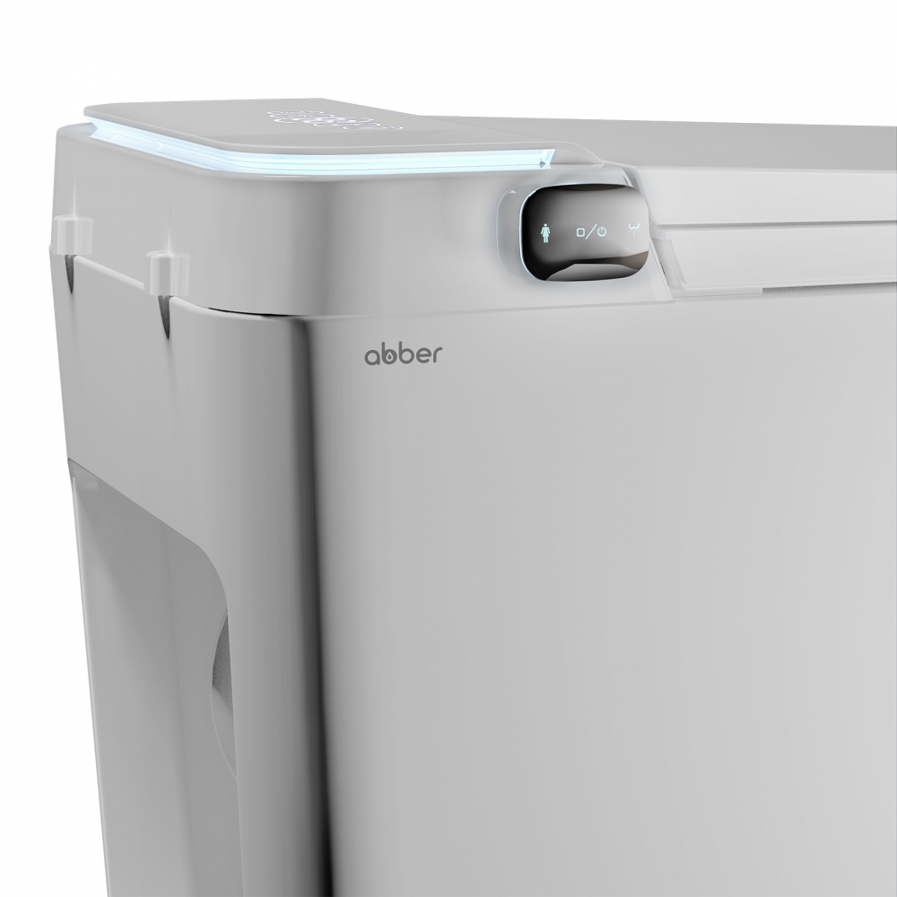 Электронный унитаз-биде Abber Bequem AC1117S приставной белый