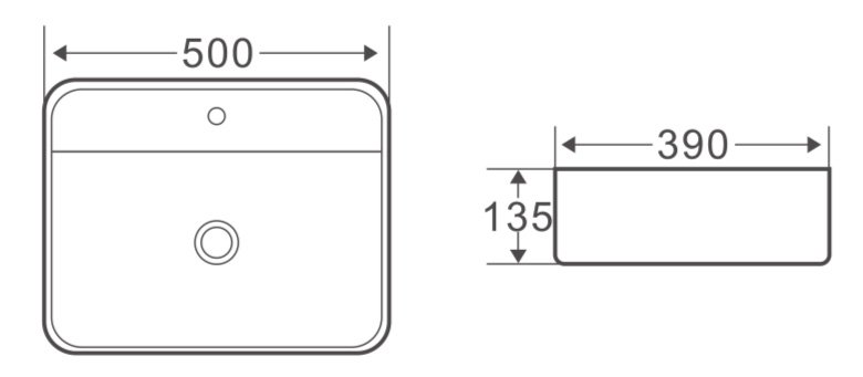 Раковина накладная BelBagno BB1321