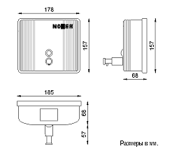 Дозатор для жидкого мыла Nofer 03004.S
