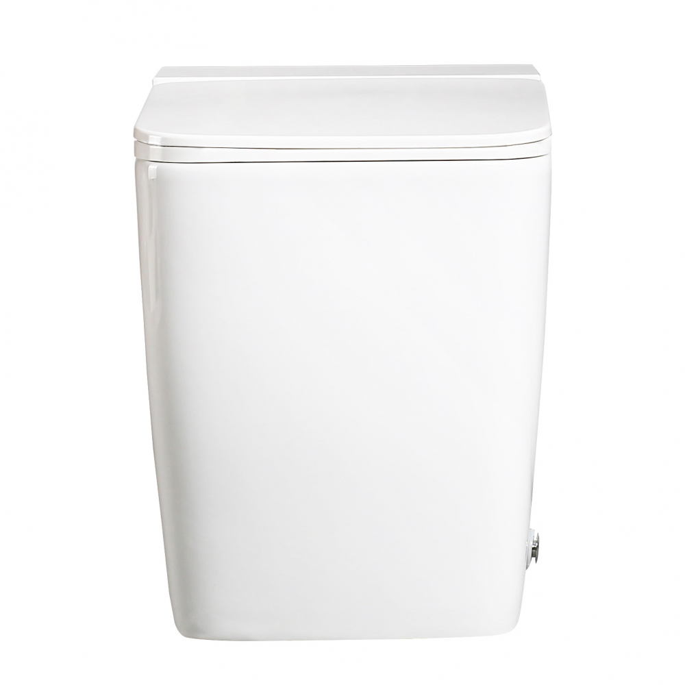 Унитаз Abber Rechteck AC1212P приставной белый с импульсным смывом