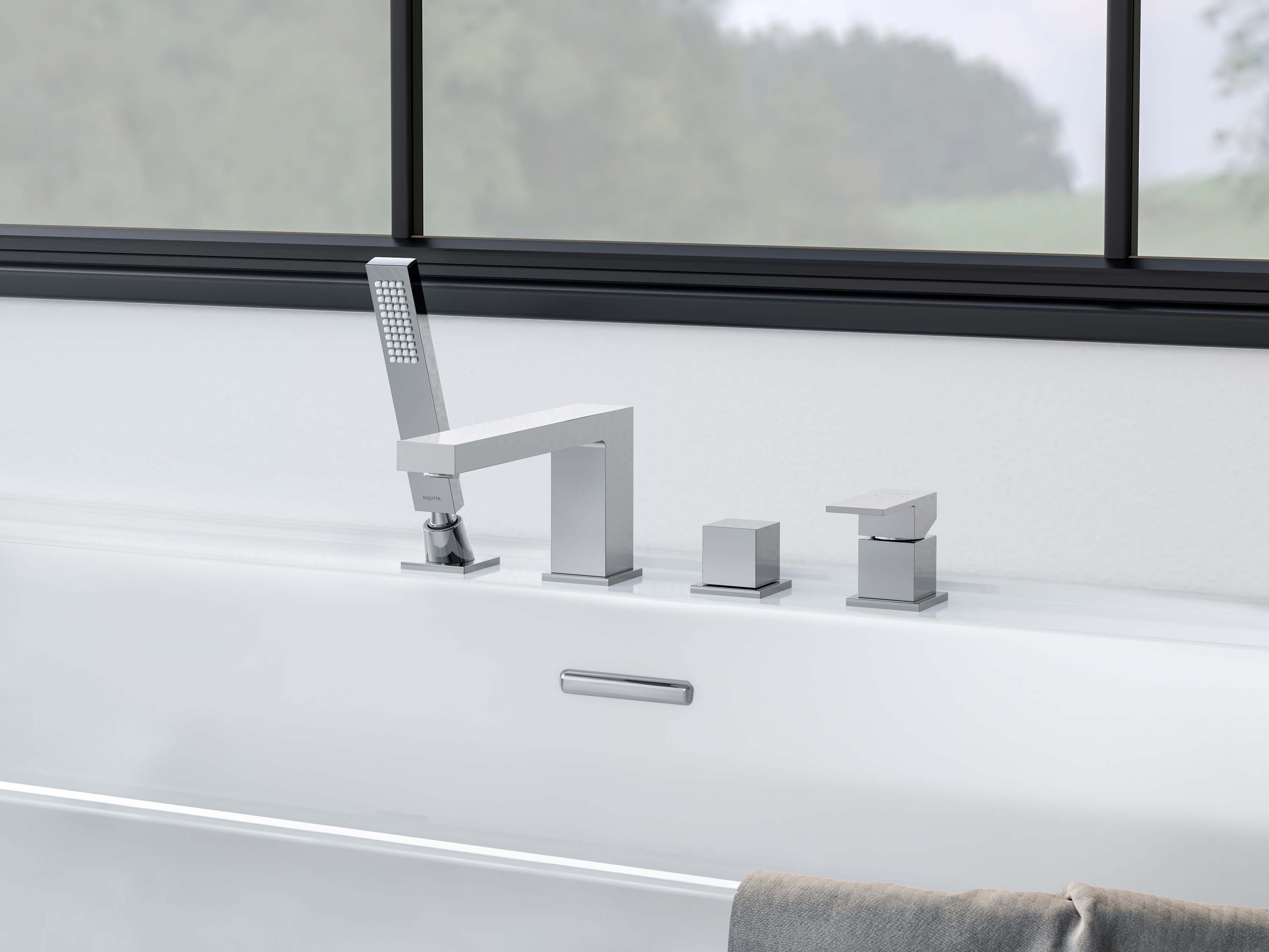 Смеситель Aquatek Либра AQ1648CR на борт ванны