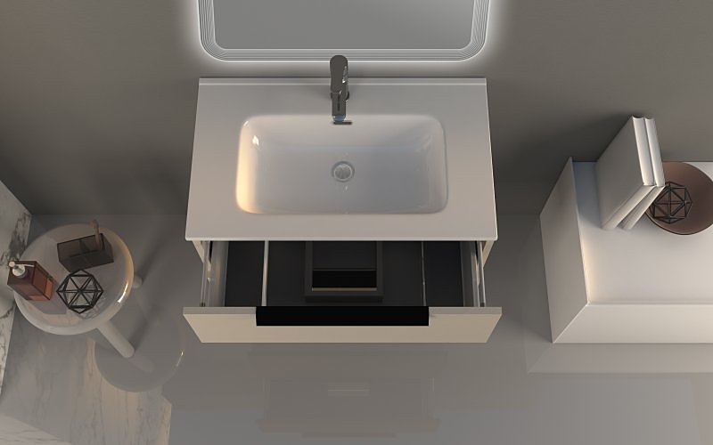 Тумба под раковину Cezares URBAN 74 55159 Spatolato bianco
