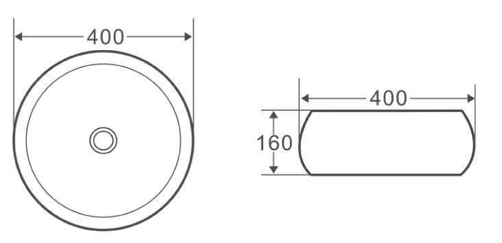 Раковина накладная BelBagno BB1065
