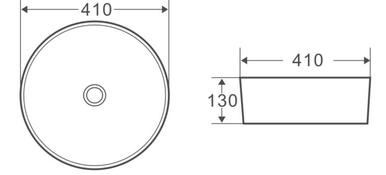 Раковина накладная BelBagno BB1315-H316
