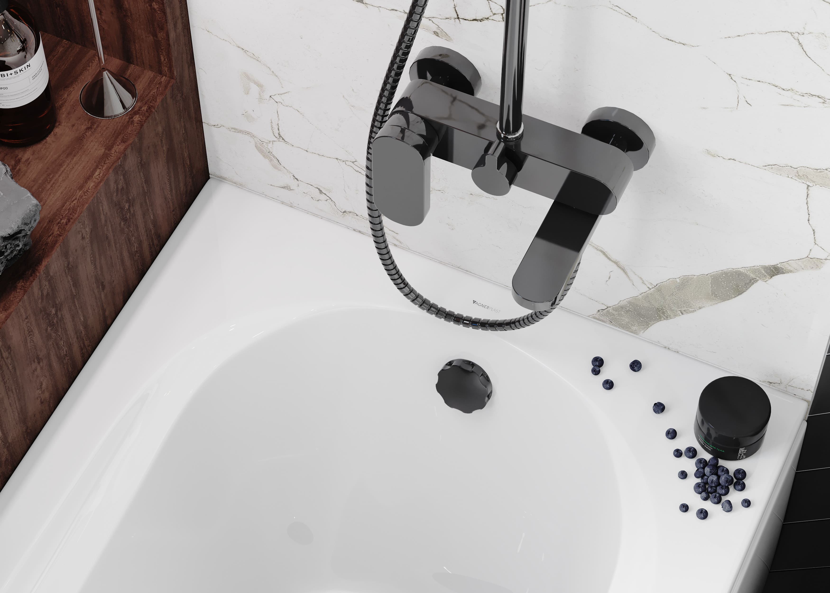 Акриловая ванна VAGNERPLAST Nymfa VPBA157NYM2E-04 150x70