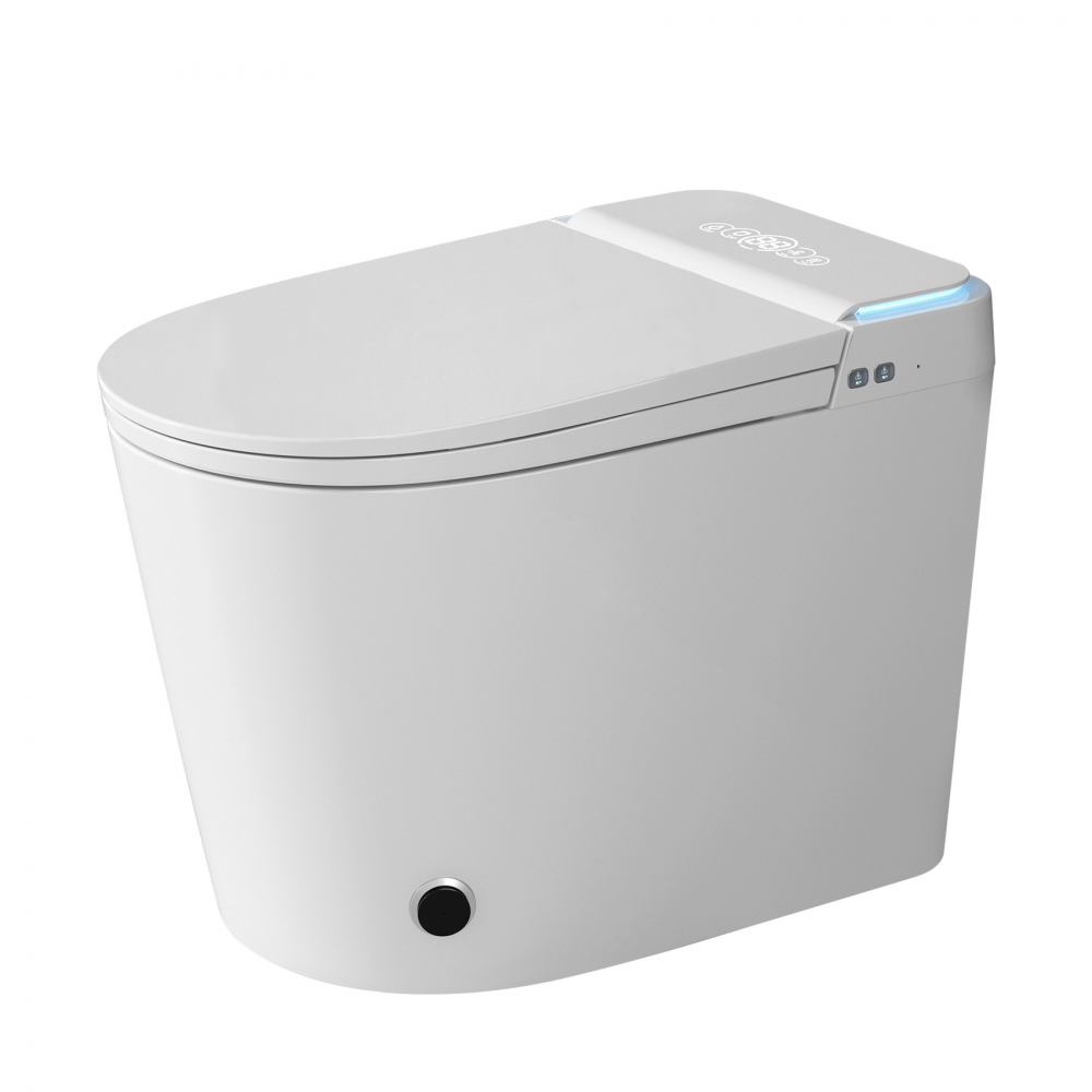 Электронный унитаз-биде Abber Bequem AC1117S приставной белый