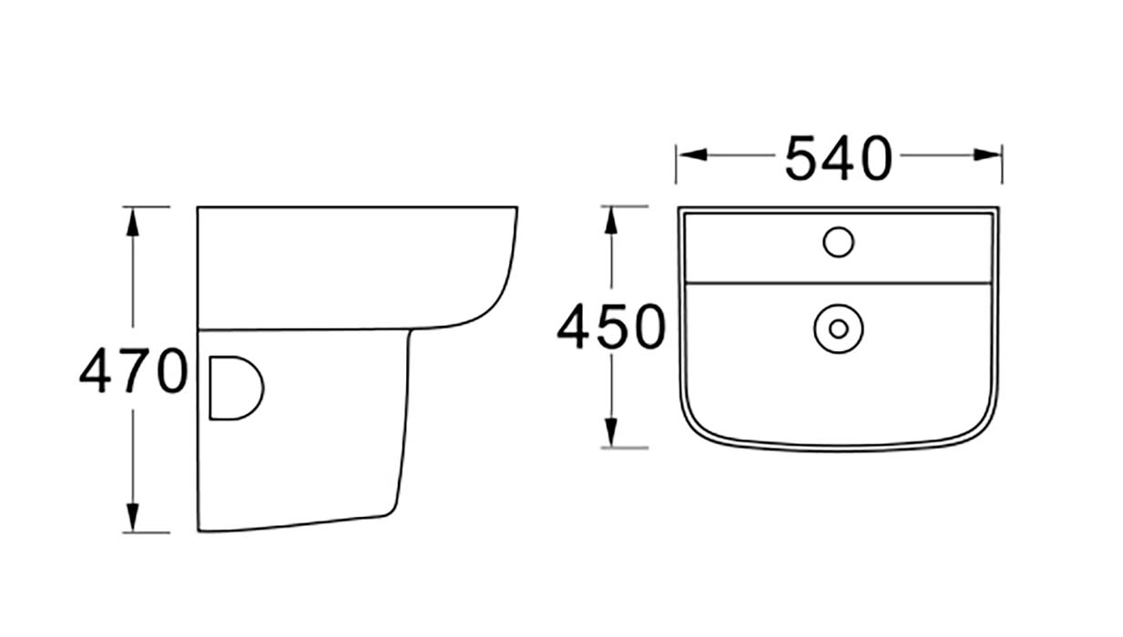 Полупьедестал для раковины Aquatek AQ5431-00
